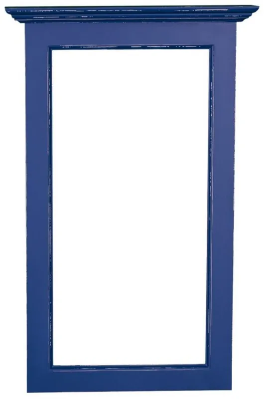 Neuheit Casa Padrino specchio cornice stile country antique blue 65 x 8 x H. 100 cm - Mobili Stile Country Shabby Chic