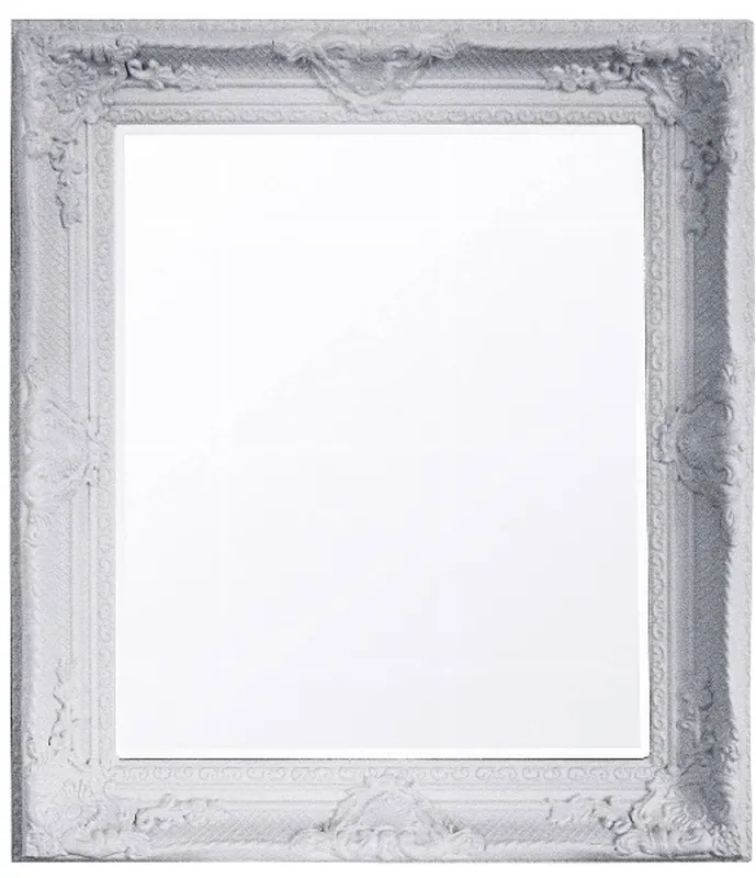 Preisreduziert Specchio da parete Barocco Casa Padrino Bianco Altezza 47 cm, larghezza 37 cm - antico - fatto a mano