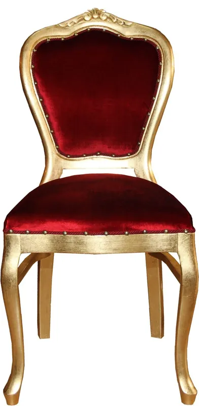 Heißes Angebot Sedia da pranzo in stile barocco di lusso Casa Padrino nero / oro - Qualità di lusso