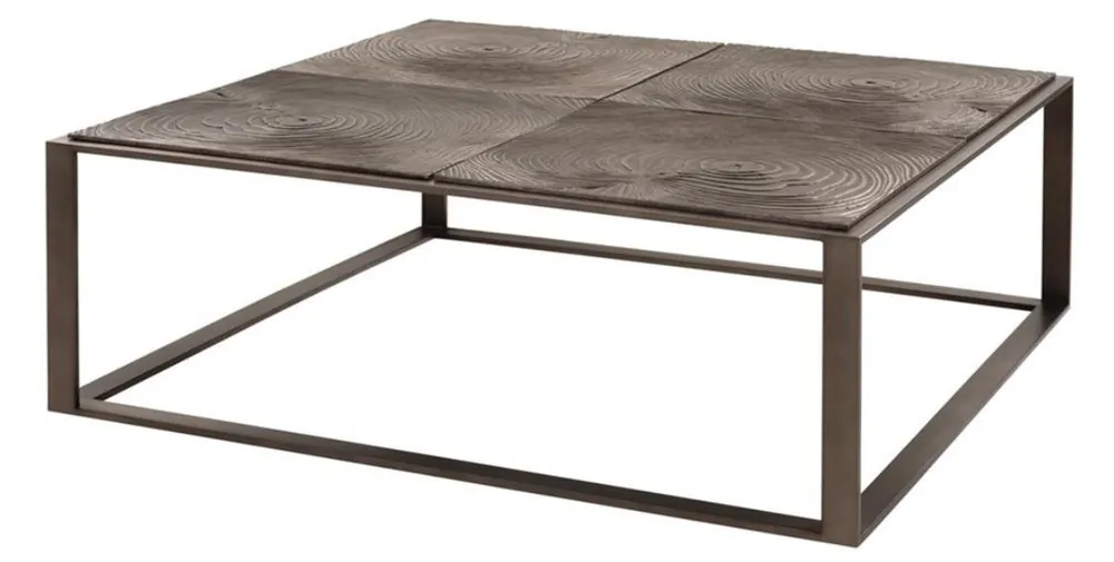 Neue Kollektion Casa Padrino tavolino da salotto di lusso bronzo rosa 100 x 100 x H. 35 cm - Arredamento dell'Hotel