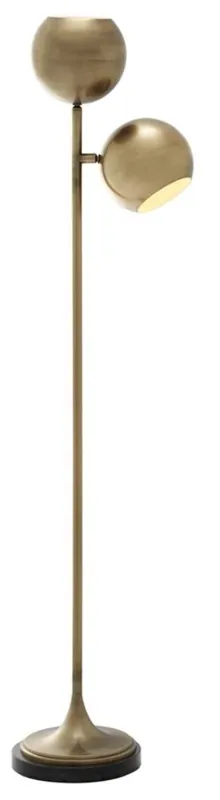 Must-Have Casa Padrino lampada da terra ottone antico / nero Ø 32 x H. 140 cm - Arredamento di Lusso