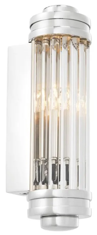 Casa Padrino applique / lampada da parete argento 7 x 10 x H. 26 cm - Lampada Hotel & Ristorante Preiswert