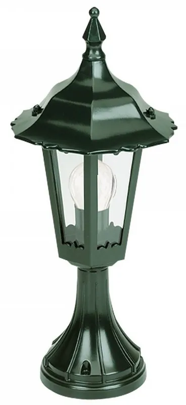 Echt Casa Padrino lanterna da giardino / lampada da giardino verde Ø 20 x H. 44 cm - Lampada da Esterno Resistente alle Intemperie Nostalgica