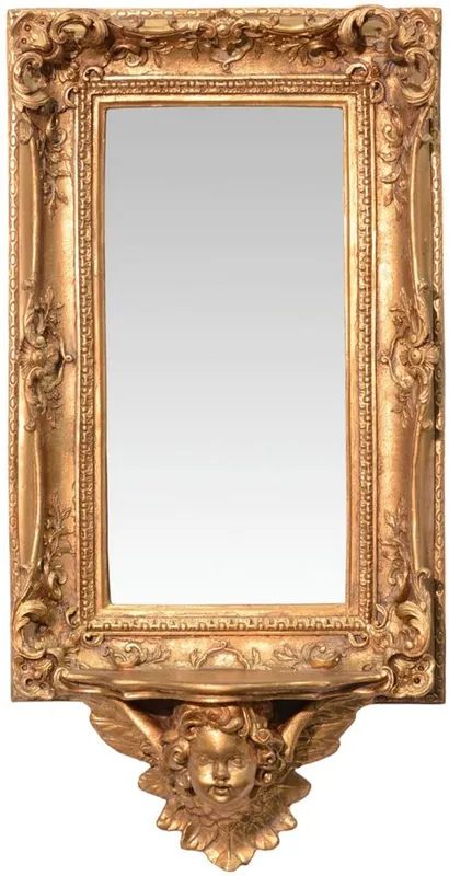 Casa Padrino specchio barocco con console di base in oro 34,5 x H. 68 cm - Specchio a Muro Barocco Jetzt Bestellen