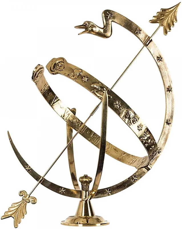 Casa Padrino Art Nouveau Sundial Oro Ø 53 x H. 70 cm - Decorazione da Giardino di Lusso Mega-Angebot