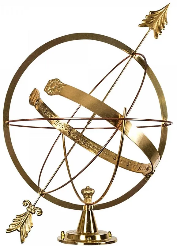 Casa Padrino Art Nouveau Garden Deco Sundial Oro Ø 60 x H. 73 cm - Qualità di Lusso Nur Für Kurze Zeit