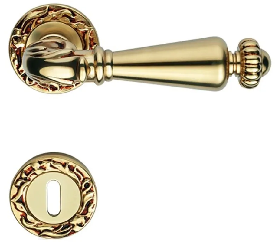 Casa Padrino set maniglia per porta barocco oro francese 14,2 x H 5,3 cm - Mobili in Stile Barocco Preisreduziert