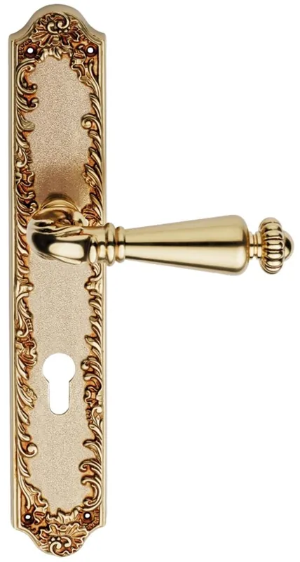 Casa Padrino set maniglia per porta barocco oro francese 14,5 x H. 30 cm - Collezione Barocco Schnäppchen