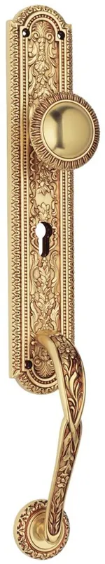 Casa Padrino set di maniglia per porta Art Nouveau oro francese 7 x H. 50,5 cm - Qualità di Lusso Zertifiziert