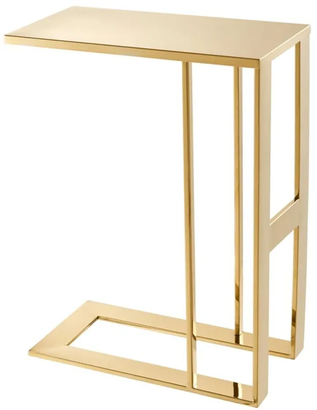 Aktuell Casa Padrino tavolino da salotto in acciaio inox di design di lusso oro 45 x 23 x H. 60 cm - Mobili di Design