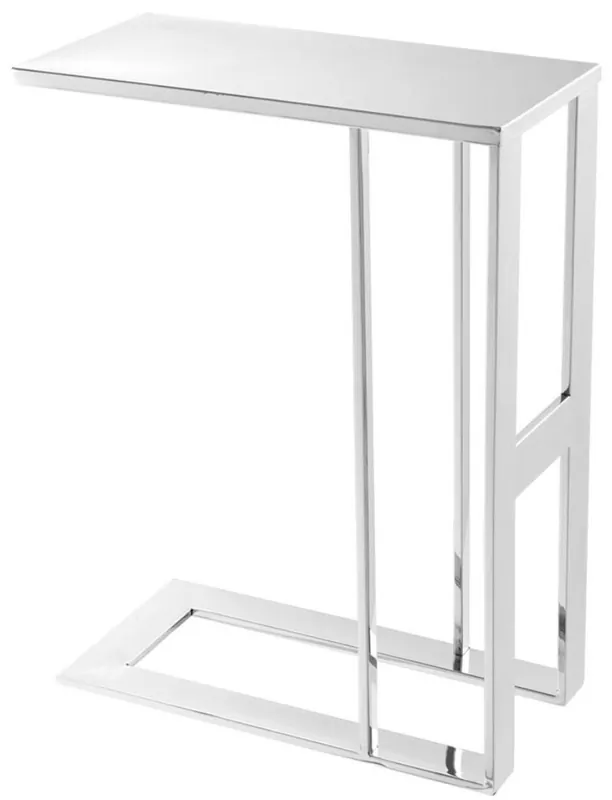 Super-Preis Casa Padrino tavolino da salotto in acciaio inox di design di lusso argento 45 x 23 x H. 60 cm - Mobili di Design