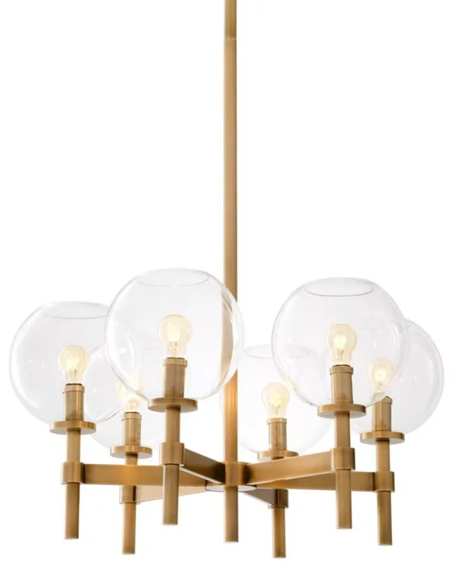 Casa Padrino lampadario di lusso ottone anticato Ø 70 x H. 35 cm - Arredamento Hotel & Ristorante Preisknaller
