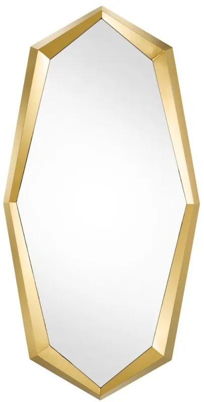 Knallerangebot Casa Padrino specchio / specchio da parete in acciaio inox di design oro 90 x H. 180 cm - Qualità di Lusso
