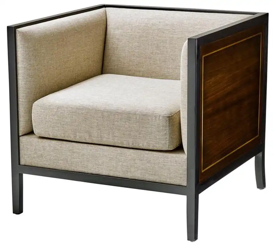 Casa Padrino poltrona di lusso grigio / nero / marrone 70 x 70 x H. 67,5 cm - Arredo Hotel Wochenendangebot
