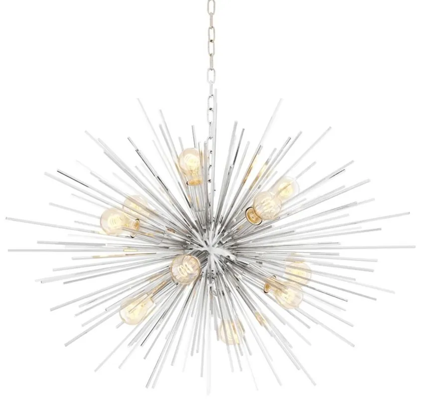 Neuheit Casa Padrino lampadario di lusso in argento Ø 90 x H. 60 cm - Arredamento di Lusso