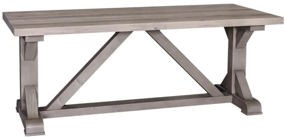 Sonderaktion Casa Padrino tavolo da pranzo stile country naturale / grigio 210 x 90 x H. 78 cm - Tavolo da Cucina in Legno Massello in Stile Country