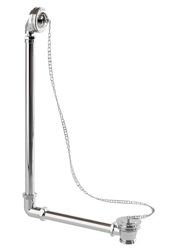Sistema di scarico e troppopieno incl. Sifone cromato per bagno nostalgico Pietra naturale indipendente da 1700mm BCha Meistverkauft