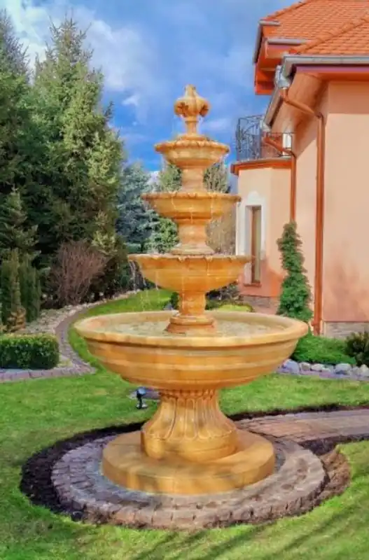 Preiswert Casa Padrino fontana barocco Ø 160 x H. 250 cm - Vari Colori - Fontana da Giardino Barocco a 4 Piani
