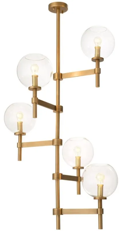 Direktkauf Casa Padrino lampadario di lusso in ottone anticato Ø 72 x H. 90 cm - Arredamento Hotel & Ristorante