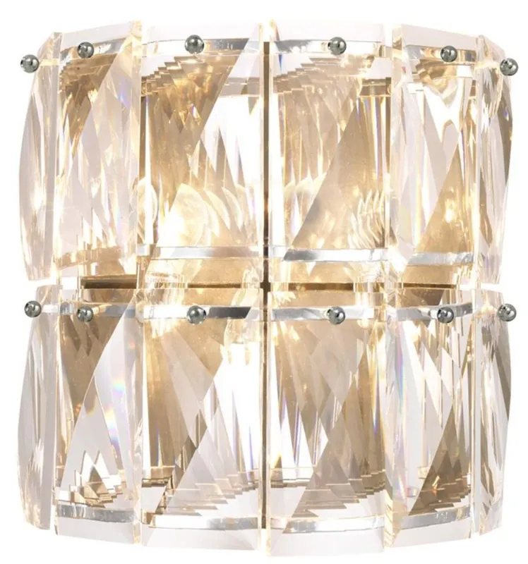 Meistverkauft Casa Padrino applique da parete in cristallo di lusso argento 31 x 18 x H. 31 cm - Lampada da Parete per Hotel e Ristorante