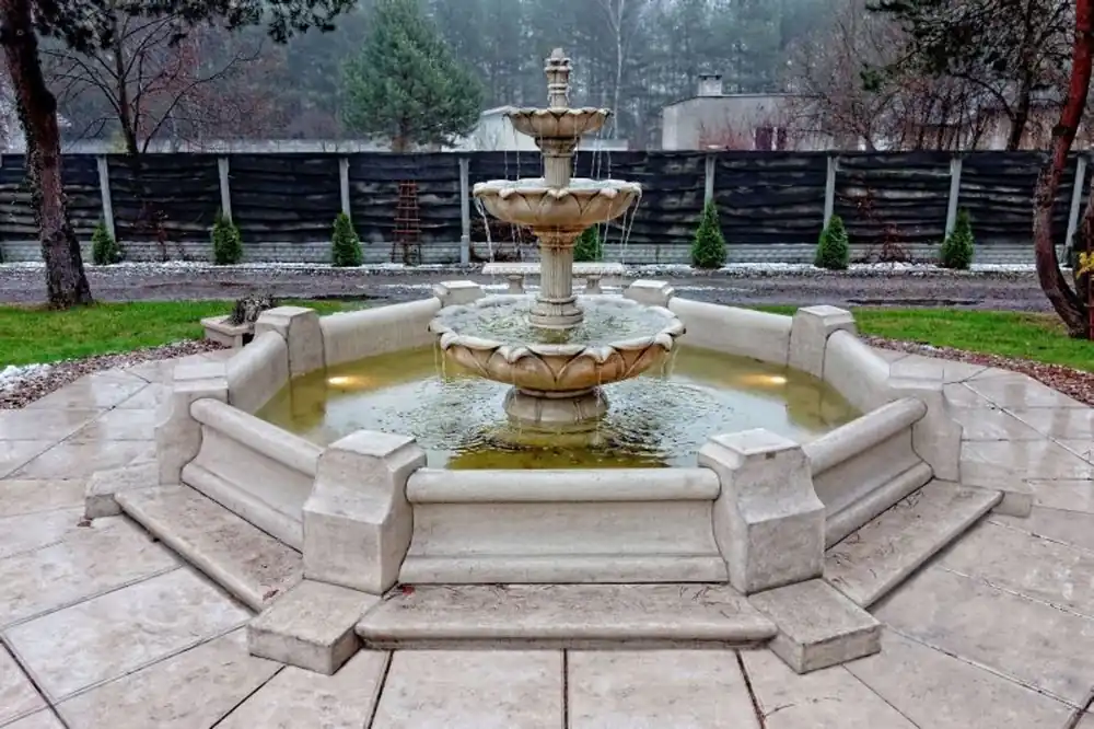 Casa Padrino fontana / fontana da giardino di fiori di loto barocco Ø 490 x H. 220 cm - Nobile e Sontuosa Ausverkauf