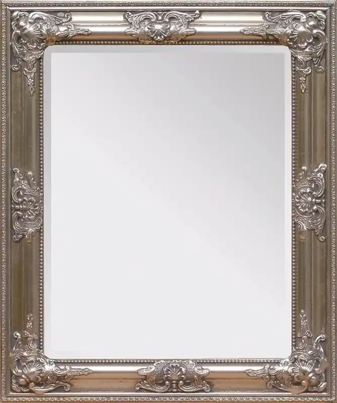 Direkt Vom Hersteller Specchio da parete Barocco Casa Padrino altezza argento 62 cm, larghezza 52 cm - nobile e sontuoso - aspetto vintage - fatto a mano