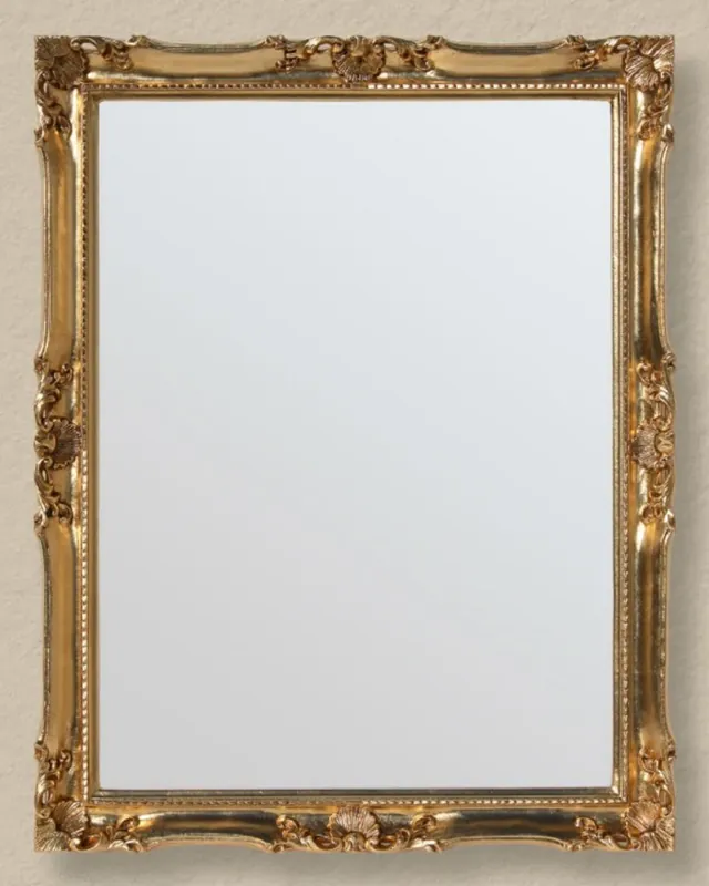 Markenprodukt Casa Padrino specchio da parete barocco di lusso oro - Magnifico specchio in stile barocco - Specchio da armadio barocco - Qualità di lusso - Fatto in Italia