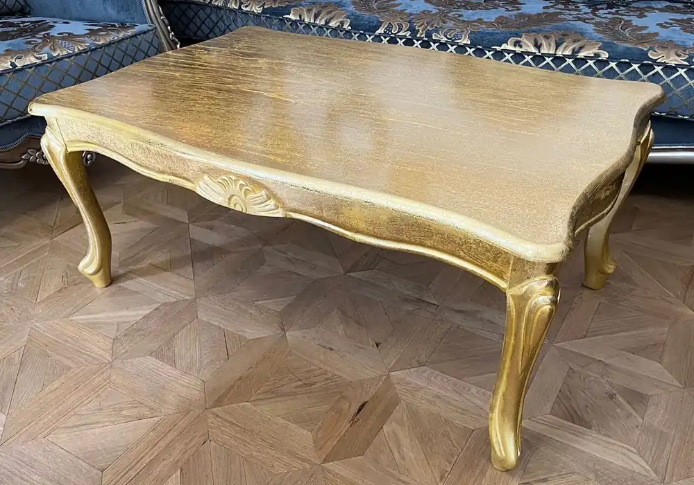 Sonderangebot Casa Padrino tavolo da salotto barocco di lusso oro antico - Tavolo da soggiorno in legno massello in stile barocco - Mobili barocchi - Mobili di lusso in stile barocco