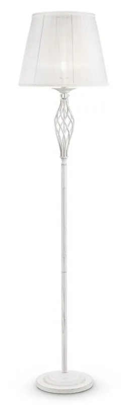 Günstig Casa Padrino lampada da terra barocco bianco / oro Ø 38 x A. 165 cm - Lampada da terra in metallo in stile barocco con paralume rotondo - Luci barocche - Nobile e magnifica
