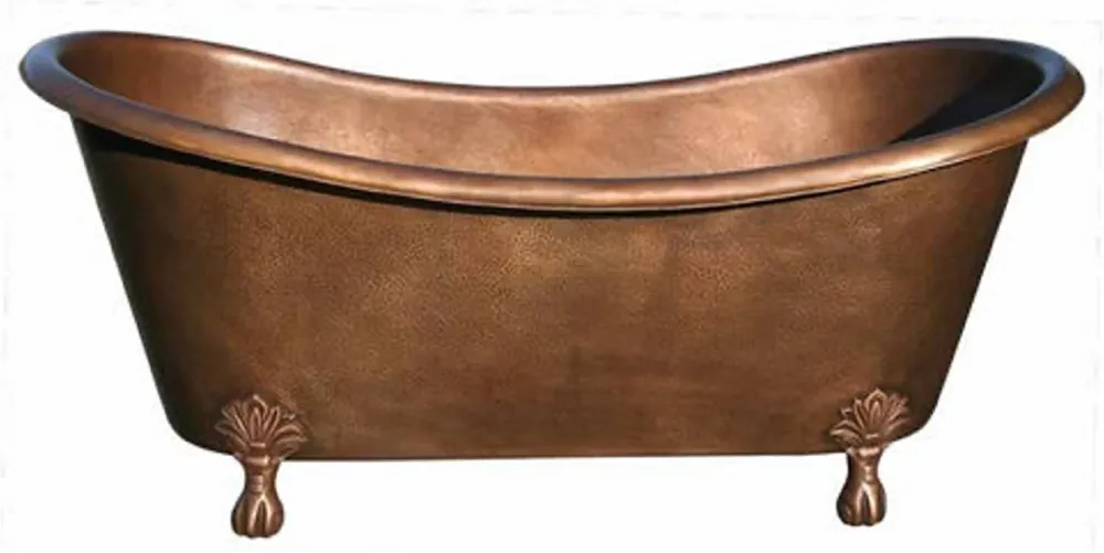 Neu Im Sortiment Casa Padrino vasca da bagno in rame Art Nouveau di lusso 170 x 72 x A. 71 cm - Vasca da bagno retrò autoportante - Mobili da bagno in rame rustici
