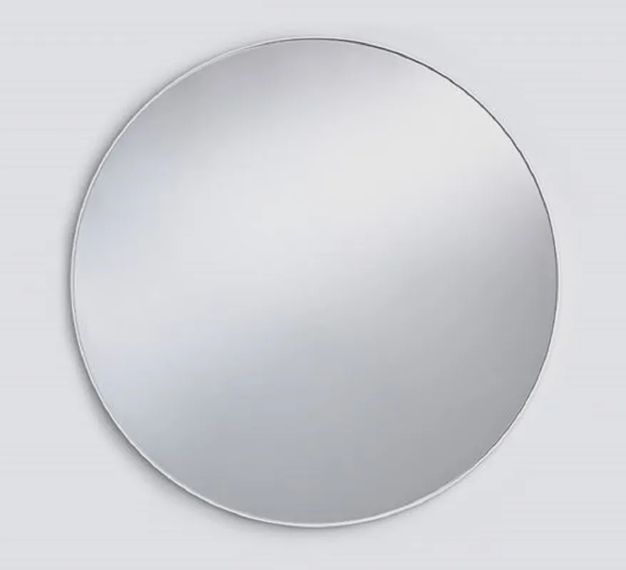 Finale Aktion Casa Padrino specchio di lusso bianco Ø 85 cm - Specchio da parete rotondo con cornice in metallo - Specchio per guardaroba - Specchio per camera da letto - Mobili di lusso