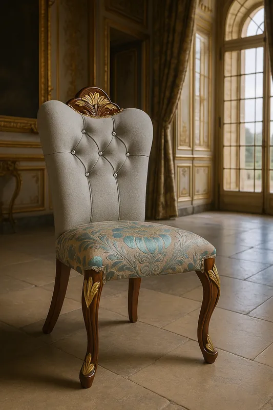 Casa Padrino sedia da pranzo barocco di lusso con strass grigio / turchese / marrone / oro - Mobili per sala da pranzo in stile barocco - Mobili di lusso in stile barocco - Mobili barocchi Meistverkauft
