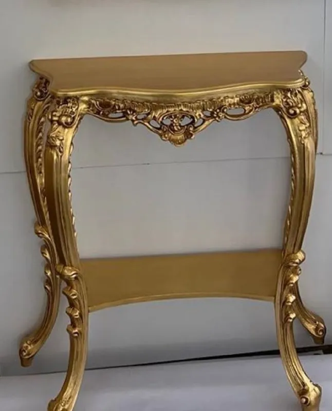 Preiswert Casa Padrino consolle barocco di lusso oro - Magnifica consolle in legno massello - Mobili barocchi di lusso fatto a mano - Qualità di lusso - Fatto in Italia