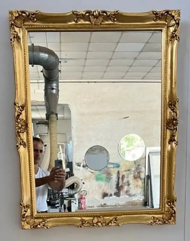 Preis Gesenkt Casa Padrino specchio da parete barocco di lusso oro - Magnifico specchio in stile barocco - Specchio da armadio barocco rettangolare - Qualità di lusso - Fatto in Italia