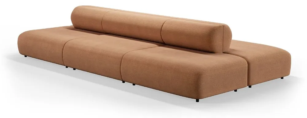 Sofort Bestellen Casa Padrino divano di lusso marrone 360 x 180 x A. 72 cm - Divano modulare per hotel a 6 pezzi - Divano per soggiorno - Mobili per soggiorno - Mobili per hotel - Mobili di lusso