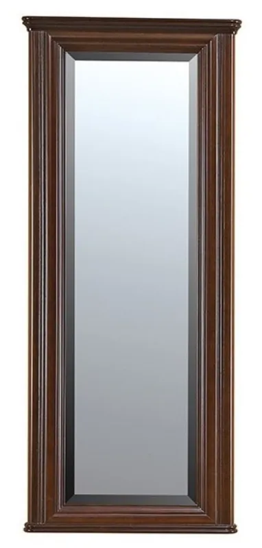 Nur Für Kurze Zeit Casa Padrino specchio Art Nouveau di lusso marrone scuro 63,6 x 6,5 x A. 151 cm - Specchio da parete rettangolare in legno massello - Specchio guardaroba - Mobili Guardaroba Barocco e Art Nouveau