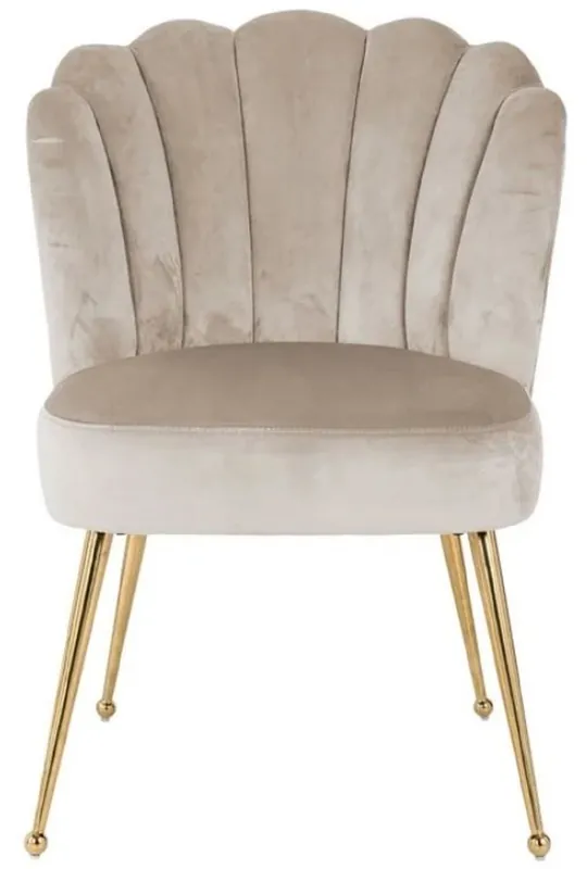 Casa Padrino sedia da pranzo di lusso in velluto kaki / oro 66 x 64 x A. 86 cm - Sedia da cucina con tessuto in velluto - Mobili per sala da pranzo - Mobili da cucina - Mobili di lusso Billig