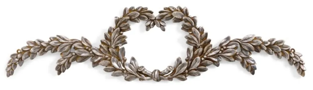 Casa Padrino ornamento da parete barocco di lusso argento antico - Magnifico ornamento da parete in legno massello barocco - Decorazione da parete barocco - Qualità di lusso - Fatto in Italia Sonderangebot