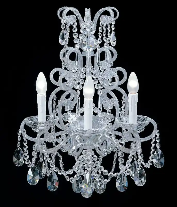 Casa Padrino lampada da parete in cristallo barocco di lusso bianco 24 x 7 x A. 64 cm - Magnifica lampada da parete barocco con vetro cristallo di alta qualità - Qualità di lusso - Fatto in Italia Super-Preis