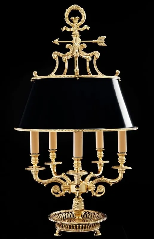 Begrenztes Angebot Casa Padrino lampada da tavolo barocco di lusso oro / nero Ø 39 x A. 72 cm - Magnifica lampada da tavolo in stile barocco - Nobile e magnifico - Qualità di lusso - Fatto in Italia
