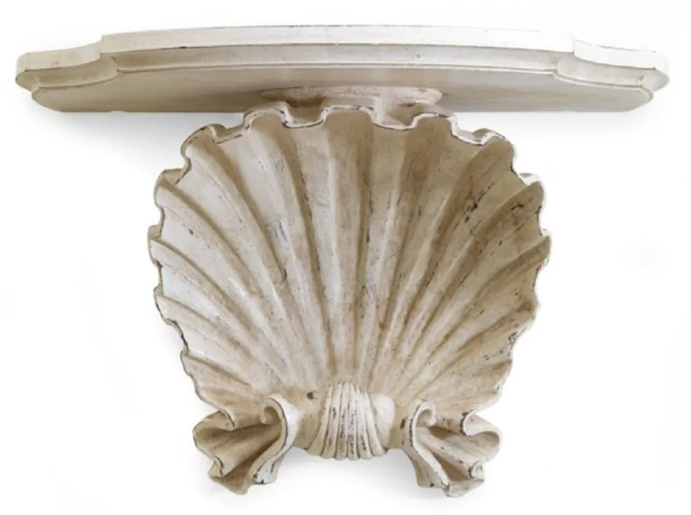 Casa Padrino consolle da parete barocco di lusso crema bianco antico - Magnifica consolle decorativa da parete in legno massello barocco - Mobili barocchi - Qualità di lusso - Fatto in Italia Direktkauf
