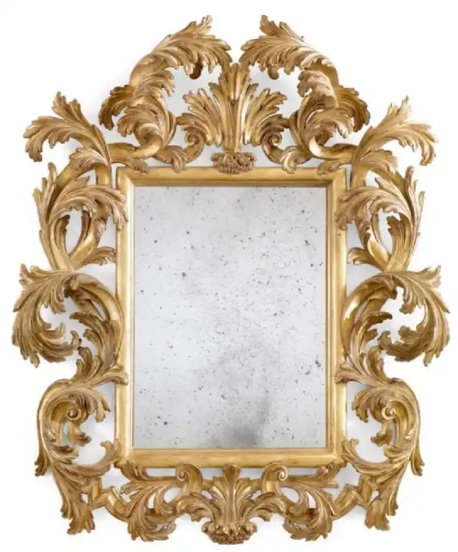 Saisonangebot Casa Padrino specchio barocco di lusso oro antico - Magnifico specchio da parete in stile barocco italiano vetro a specchio antico - Mobili barocchi fatti a mano - Fatto in Italia