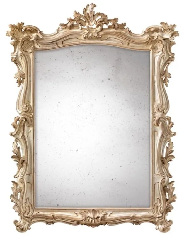 Casa Padrino specchio barocco di lusso crema bianco / marrone - Magnifico specchio da parete in stile barocco italiano vetro a specchio antico - Mobili barocchi fatti a mano - Fatto in Italia Neu Im Sortiment
