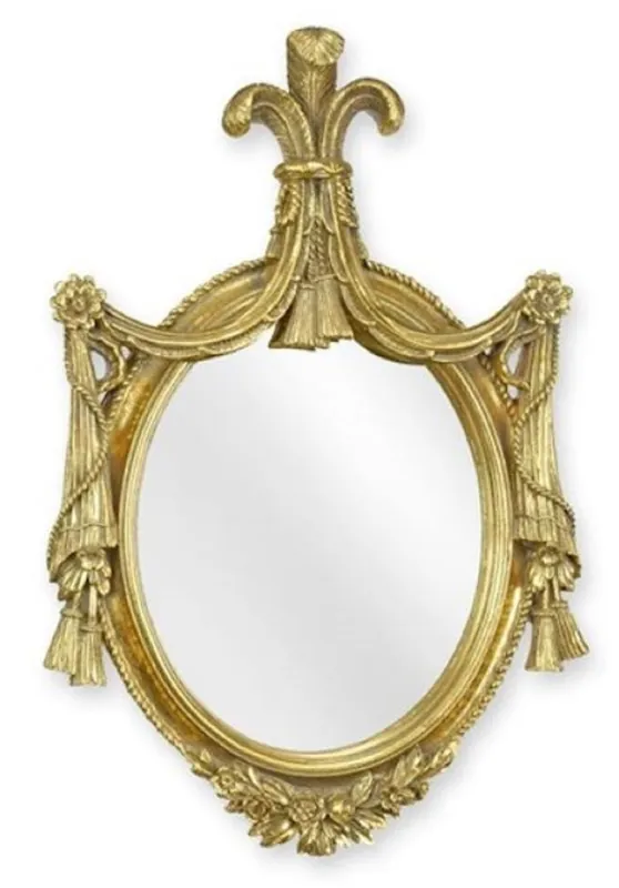 Top-Angebot Casa Padrino specchio barocco oro 29,2 x A. 43,4 cm - Magnifico specchio da parete in resina in stile barocco - Mobili barocchi - Nobile e magnifico
