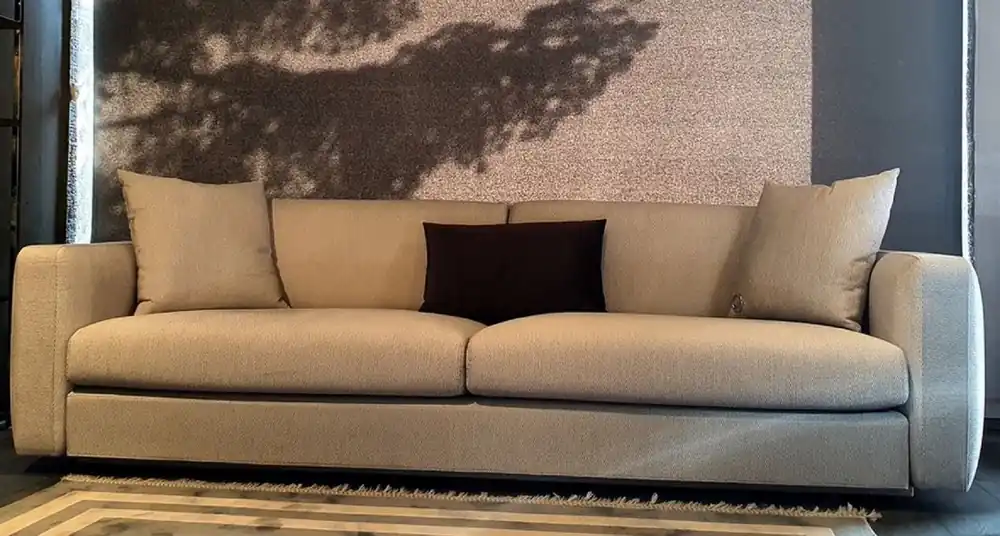 Abverkauf Casa Padrino divano di lusso grigio 240 x 85 x A. 82 cm - Divano da soggiorno - Divano per hotel - Mobili da soggiorno - Mobili per hotel - Mobili di lusso
