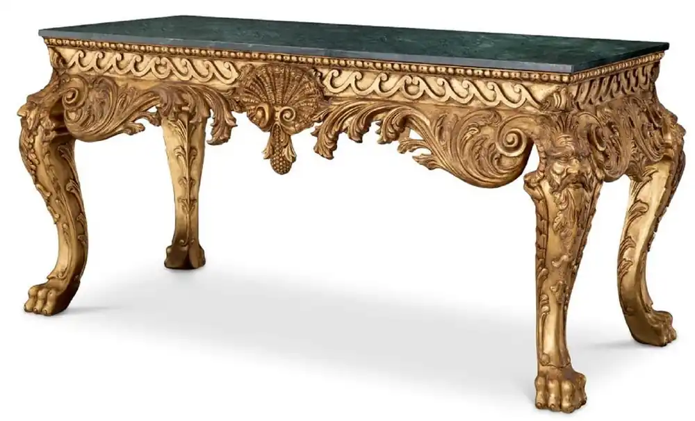 Casa Padrino consolle barocco di lusso oro antico / verde - Consolle fatta a mano in legno massello con piano in marmo - Mobili soggiorno di lusso stile barocco - Mobili barocchi - Arredi barocchi Saisonangebot