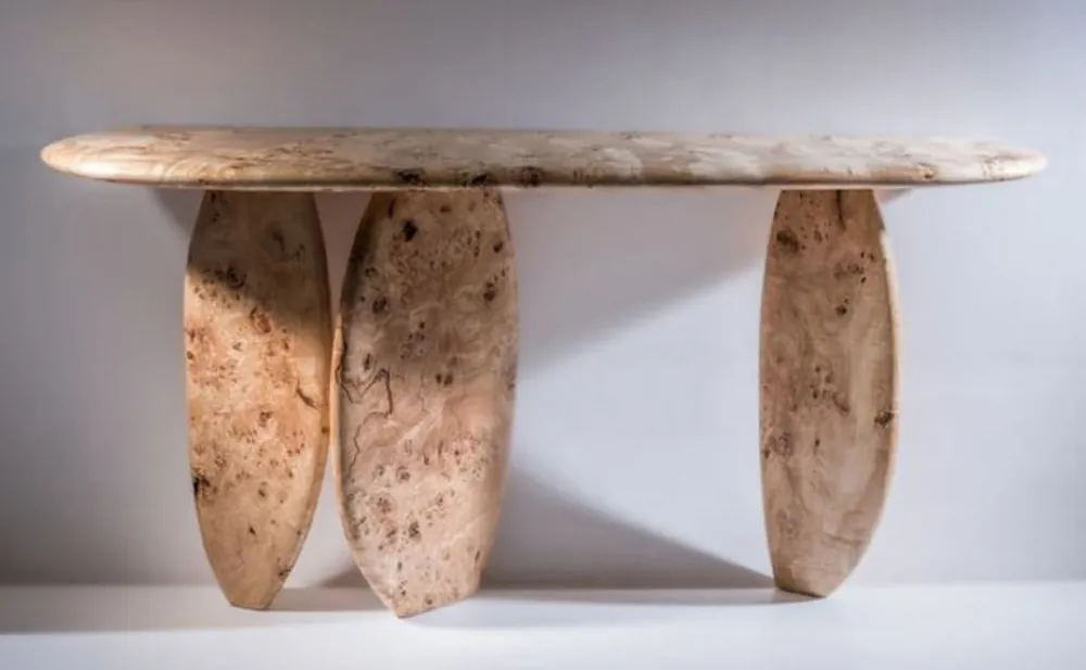 Online Kaufen Casa Padrino consolle di lusso in legno massello naturale 160 x 45 x A. 80 cm - Consolle in legno di radice - Mobili per soggiorno - Mobili per hotel - Mobili di lusso