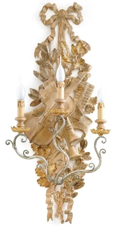 Angebot Casa Padrino lampada da parete barocco di lusso naturale / argento antico 41 x 19 x A. 95 cm - Magnifica lampada da parete stile barocco - Luci barocche - Qualità di lusso - Fatto in Italia