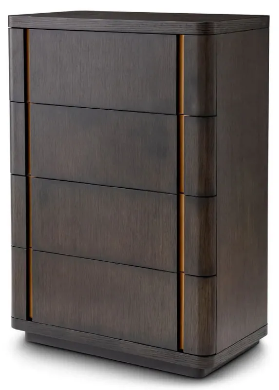 Casa Padrino cassettone di lusso con 4 cassetti moka / ottone 85 x 48,5 x A. 120,5 cm - Cassettone camera da letto - Mobili camera da letto - Mobili per hotel - Mobili di lusso - Qualità di lusso Direktkauf