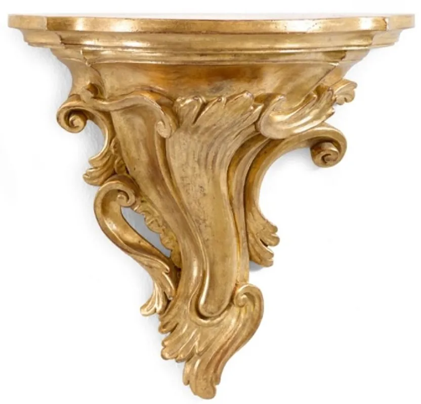 Casa Padrino consolle da parete barocco di lusso in legno massello oro antico - Consolle decorativa da parete fatta a mano in stile barocco - Mobili barocchi - Qualità di lusso - Fatto in Italia Kracherpreis